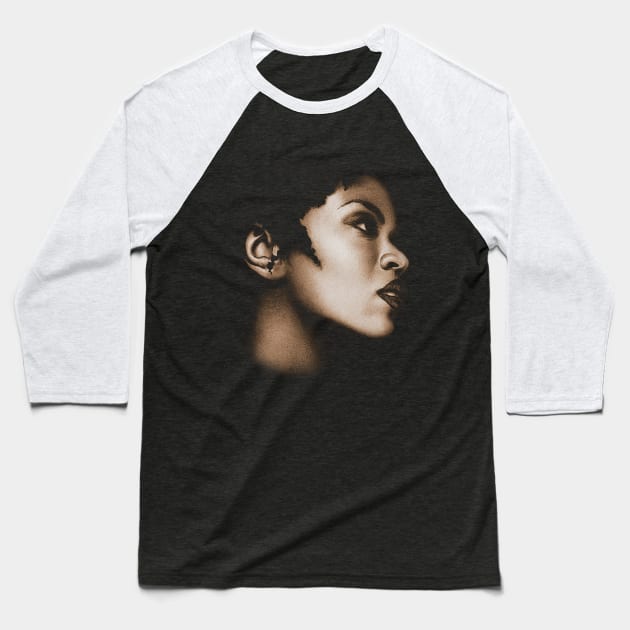 Exotic Lauryn Hill Vintage Baseball T-Shirt by JungleLordArt